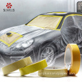 Auto Body Paint Repair Lemon Yellow Masking Tape